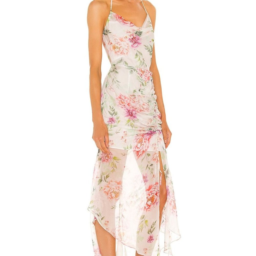 NEW Size 0 SAU LEE Frieda Silk Dress in Multi REVOLVE MSRP $395 - Picture 2 of 8